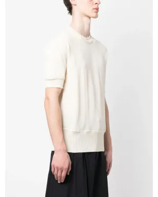 Maison Margiela リップドエッジ編みTシャツ - サムネイル3