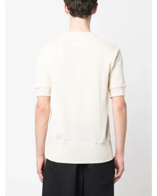 Maison Margiela リップドエッジ編みTシャツ - サムネイル4