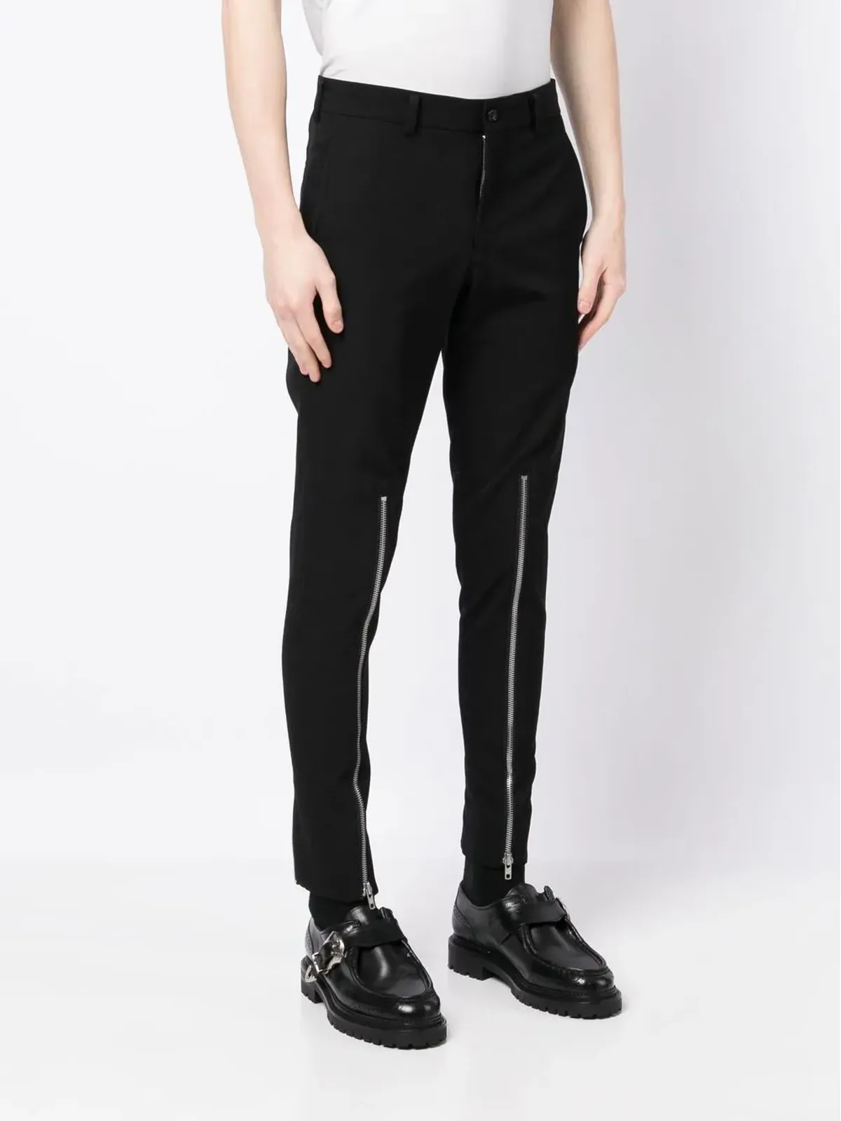 Comme des Garçons Homme Plus ジップディテール・スキニーパンツ - 画像3