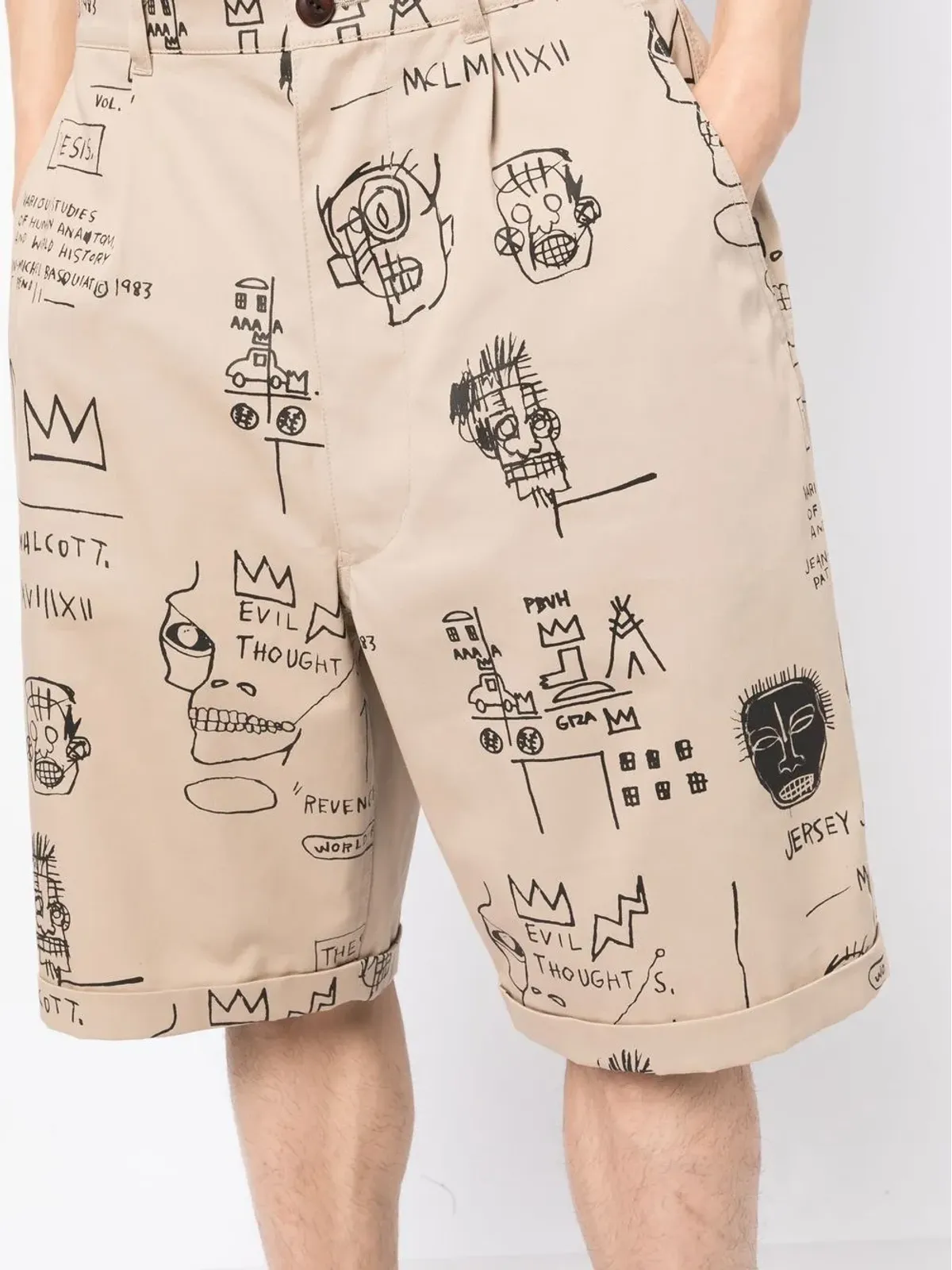Junya Watanabe MAN Basquiat風チノショーツ - 画像5