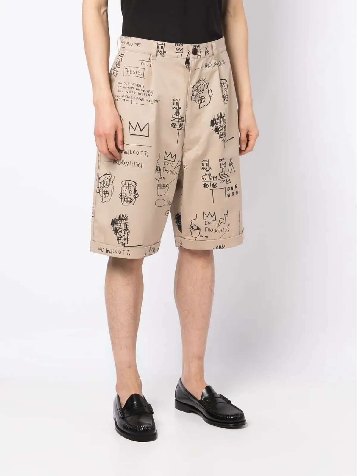 Junya Watanabe MAN Basquiat風チノショーツ - 画像3