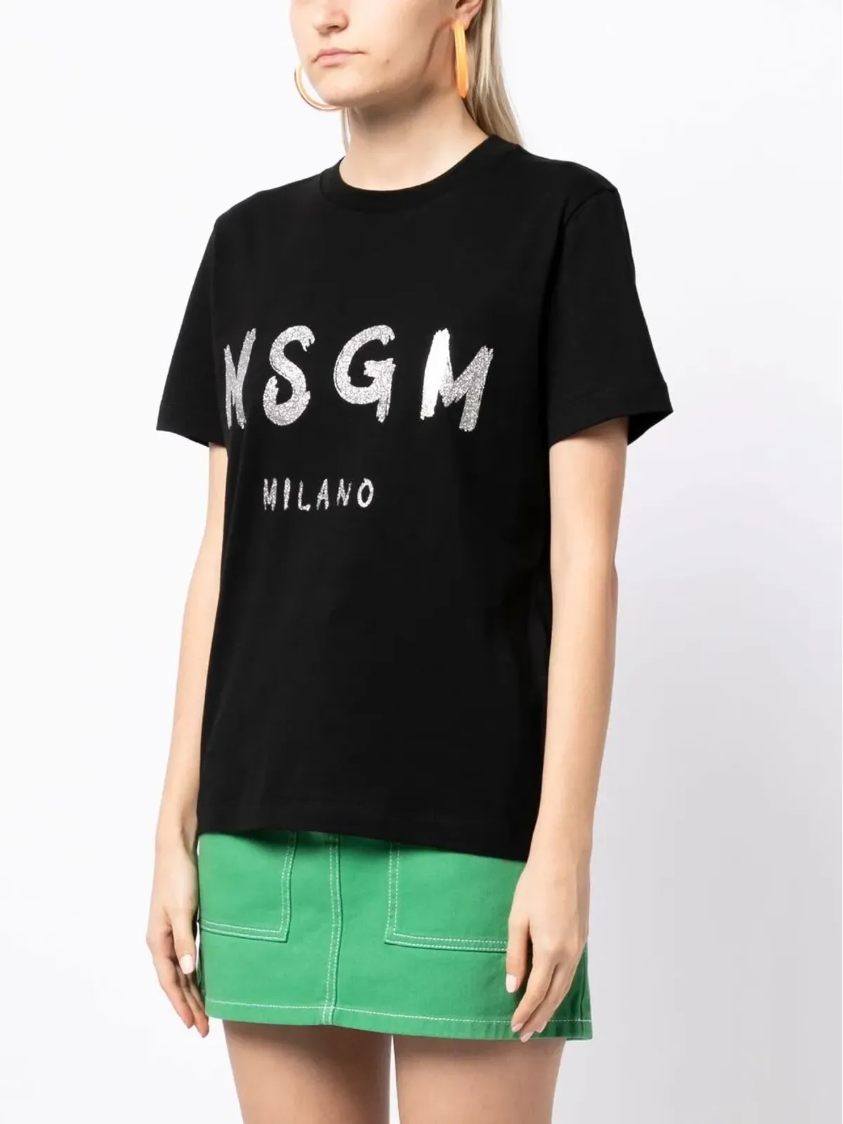 MSGM ロゴプリント半袖Tシャツ - 画像3