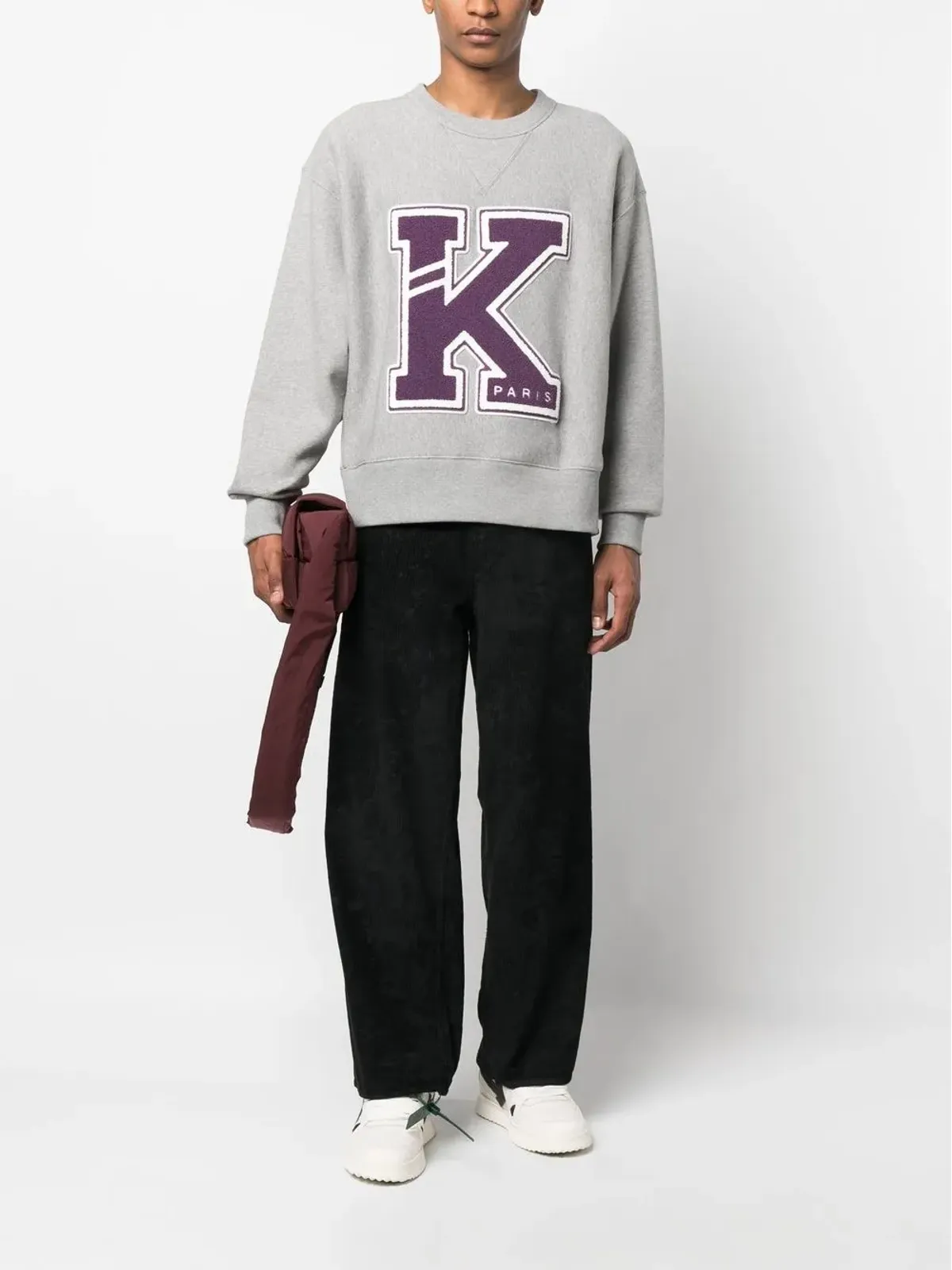 Kenzo ロゴパッチディテール スウェットシャツ - グレー - 画像2