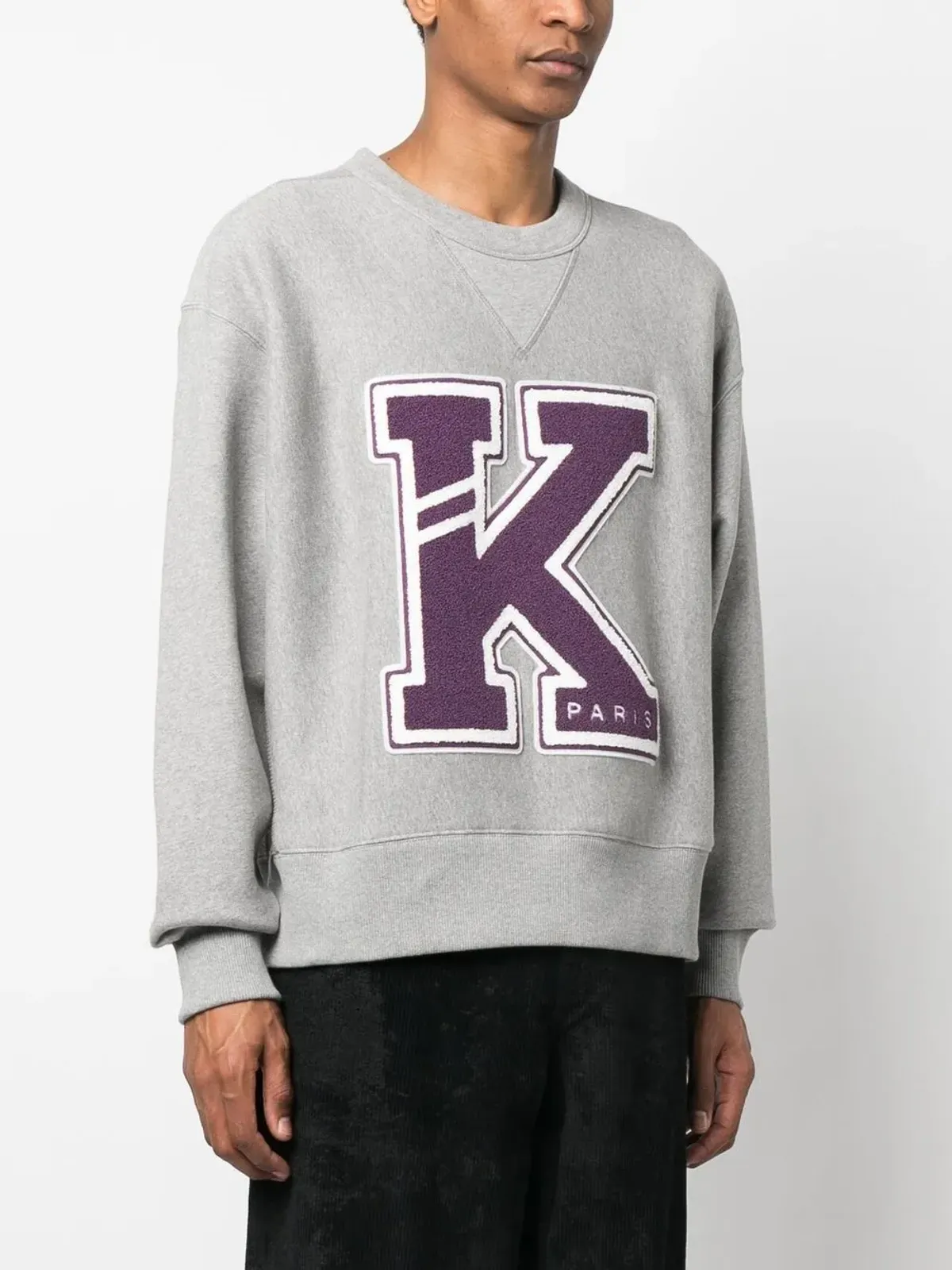 Kenzo ロゴパッチディテール スウェットシャツ - グレー - 画像3