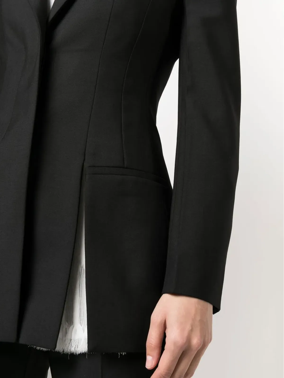 Givenchy ショルダーパッド付き ウールモヘア ブレザー - 画像5