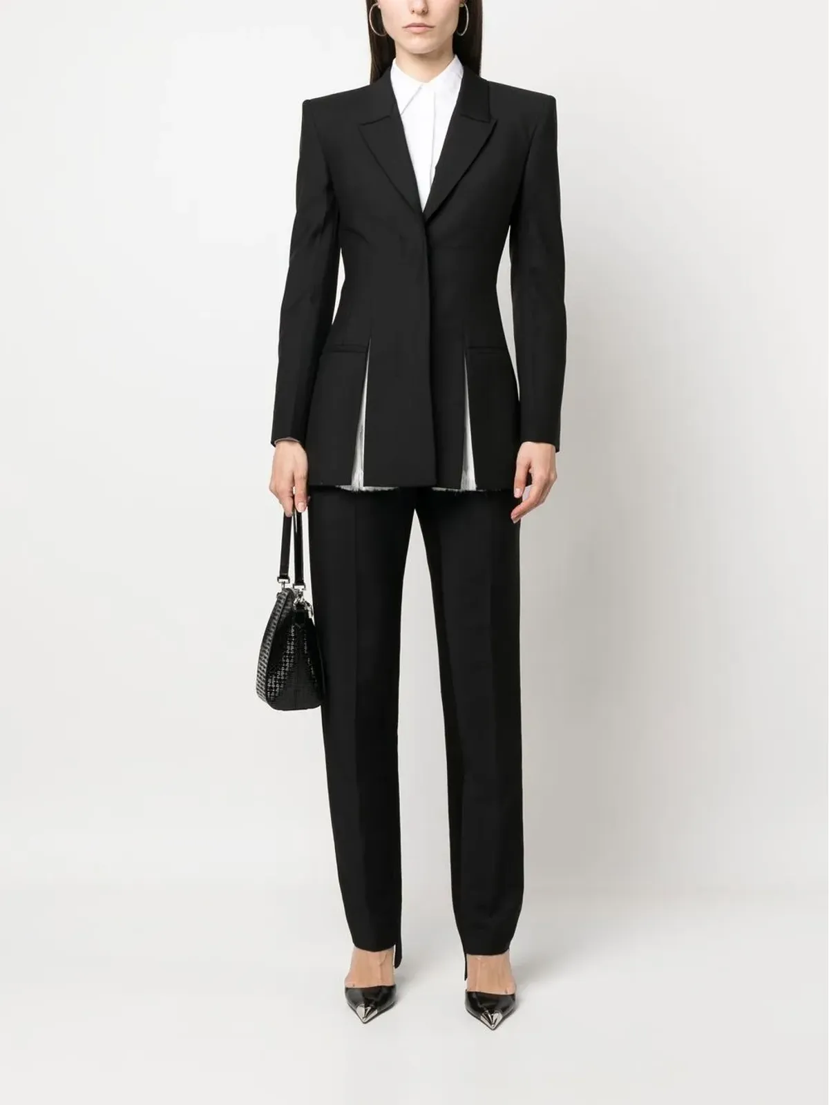 Givenchy ショルダーパッド付き ウールモヘア ブレザー - 画像2