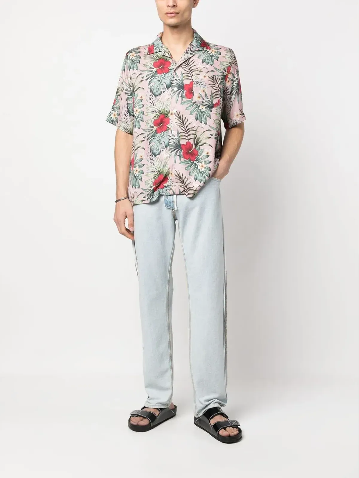 RHUDE 花柄プリント ボウリングシャツ - 画像2