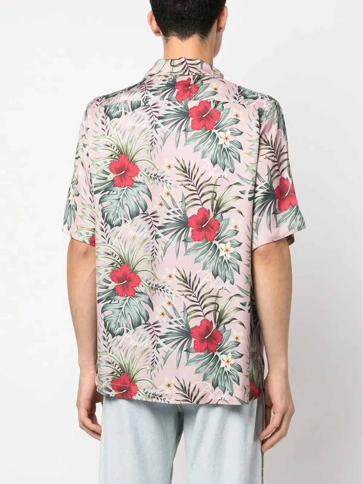 RHUDE 花柄プリント ボウリングシャツ - 画像4