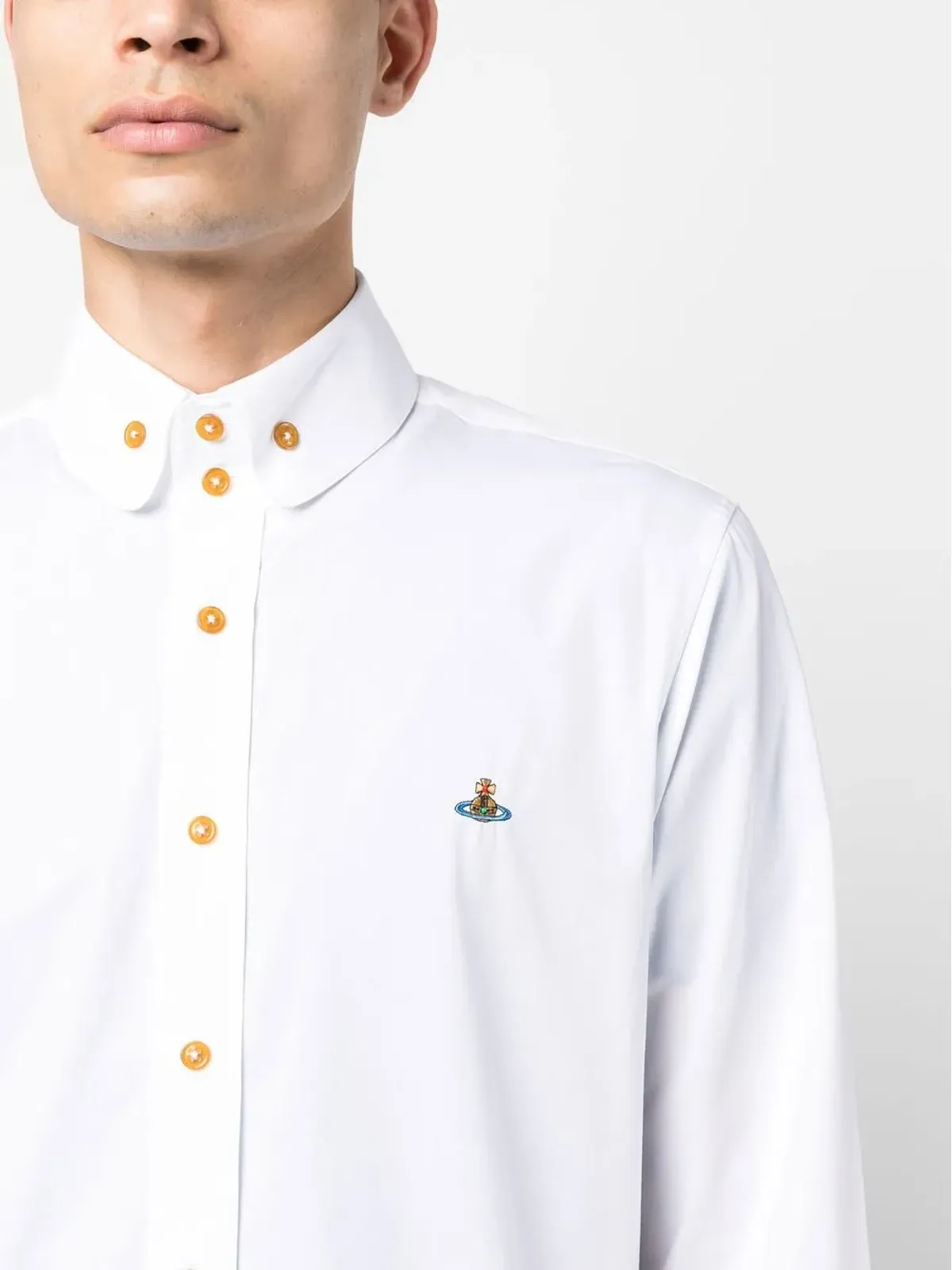 Vivienne Westwood オーブ刺繍ポプリンシャツ - 画像5