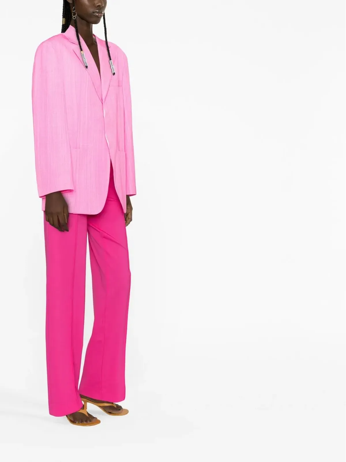 Jacquemus ラ・ヴェスト・ダム メンズ シングルブレスト ブレザー - 画像4