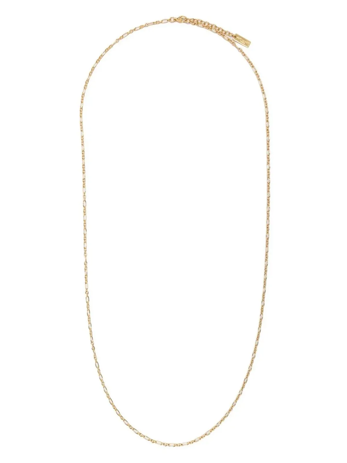 Saint Laurent ロゴ刻印チェーンネックレス - 画像1