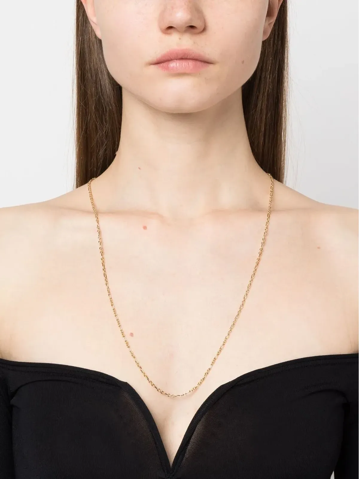 Saint Laurent ロゴ刻印チェーンネックレス - 画像2