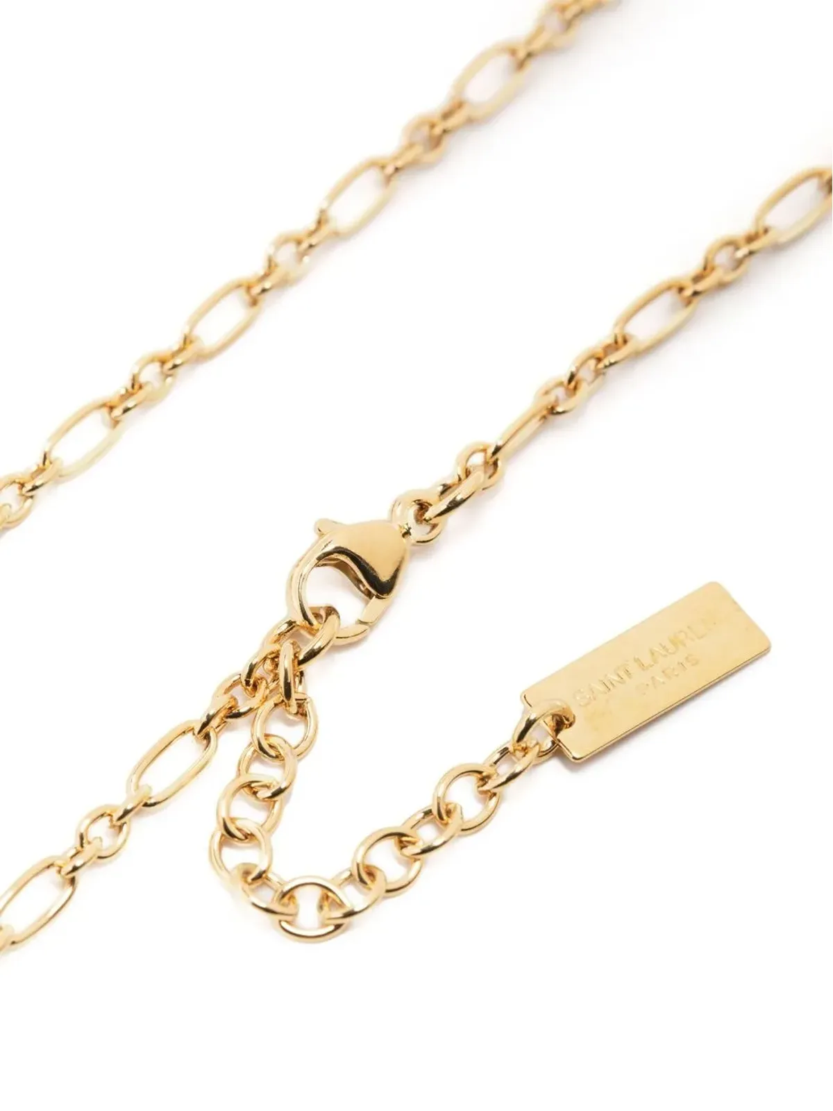 Saint Laurent ロゴ刻印チェーンネックレス - 画像3