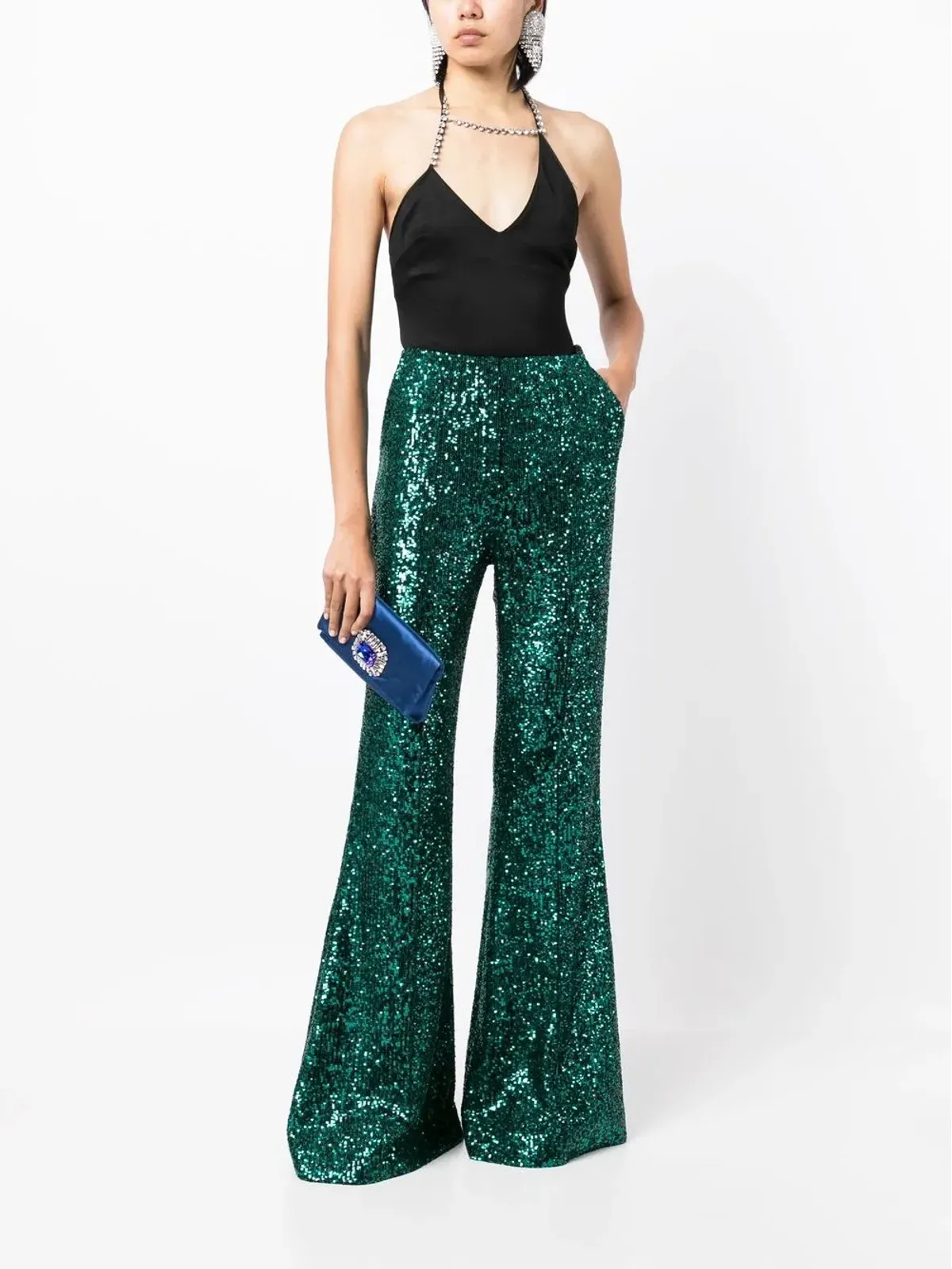 Elie Saab スパンコール付きフレアパンツ - 画像2
