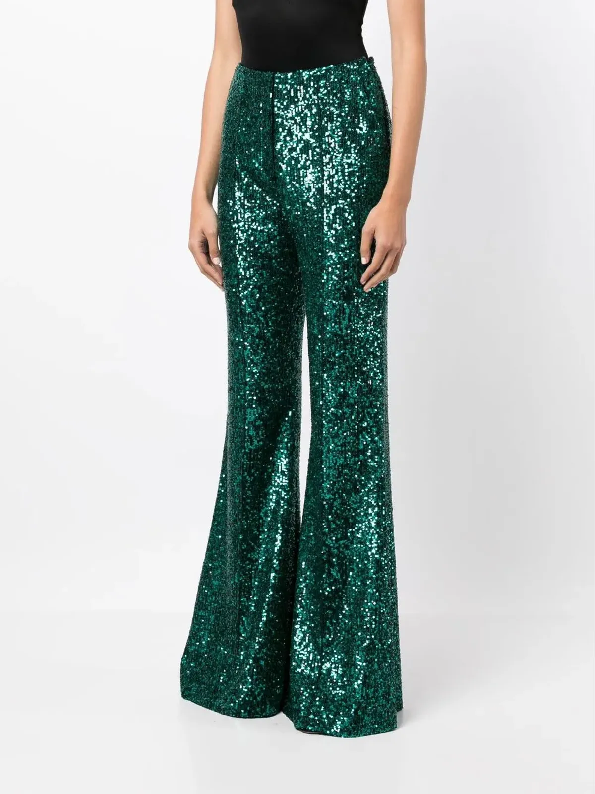 Elie Saab スパンコール付きフレアパンツ - 画像3