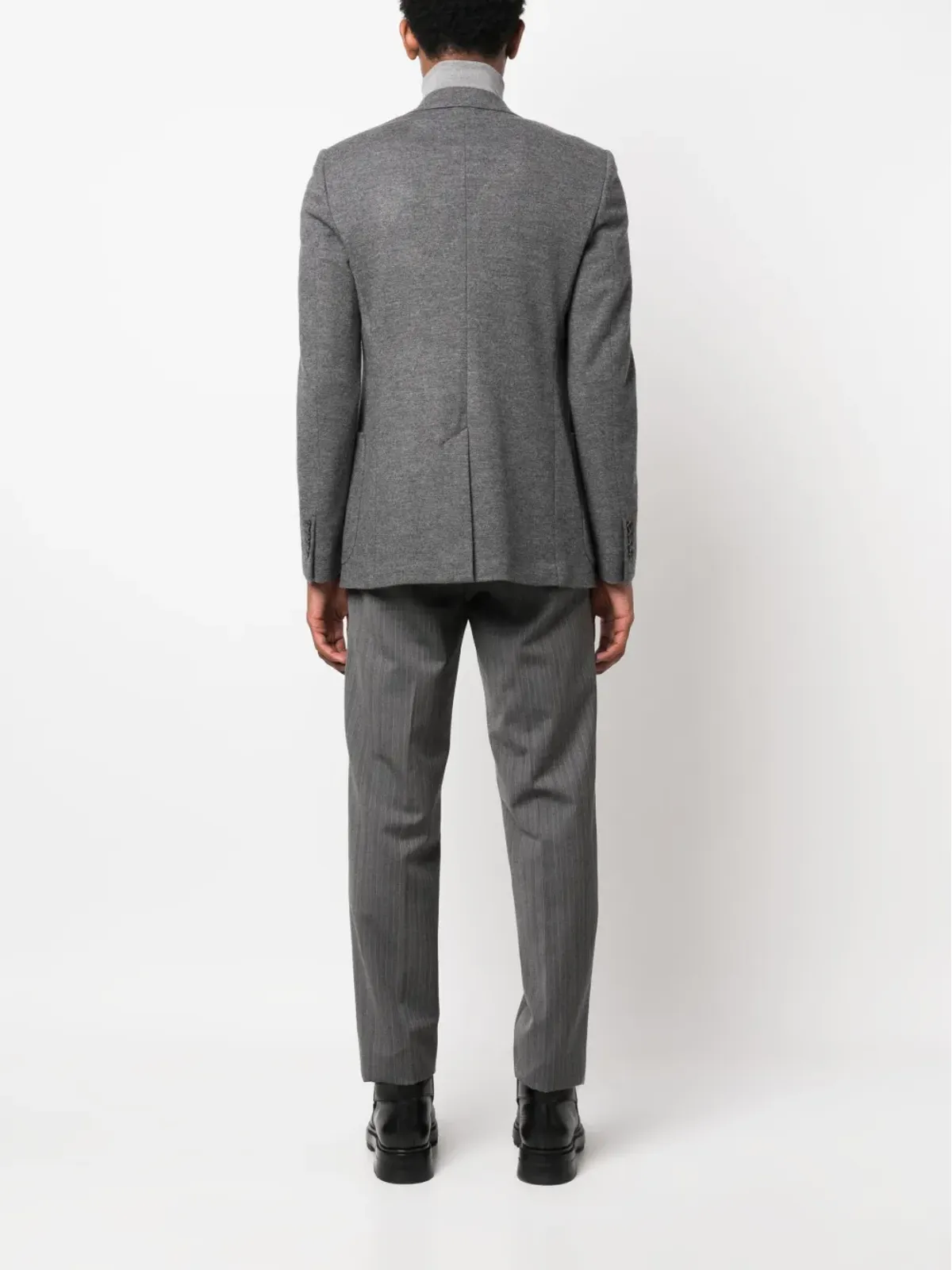 Lanvin シングルブレスト ヴァージンウール スーツジャケット グレー - 画像4
