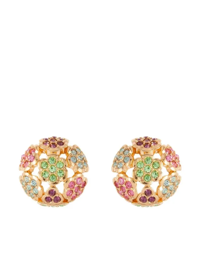 Susan Caplan Vintage Susan Caplan Vintage クリスタル装飾イヤリング - Goldの商品画像