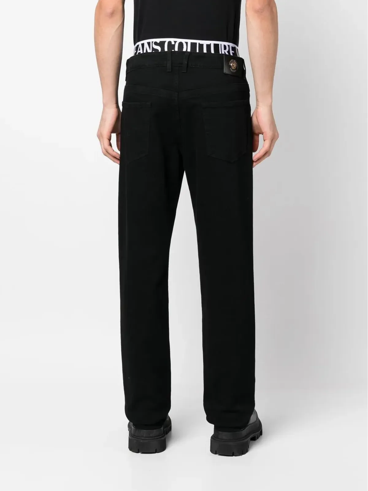 Versace Jeans Couture ロゴバンド・ストレートジーンズ - 画像4
