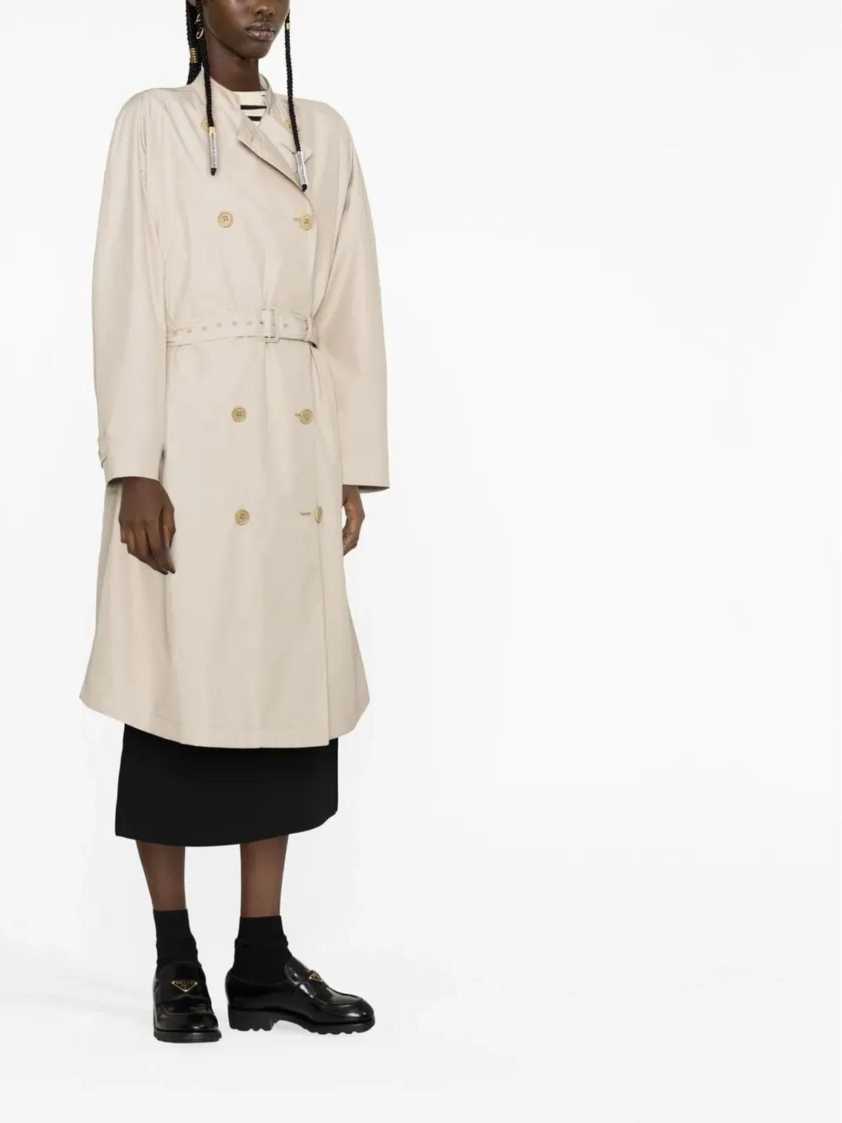 Prada ダブルブレスト トレンチコート - 画像3