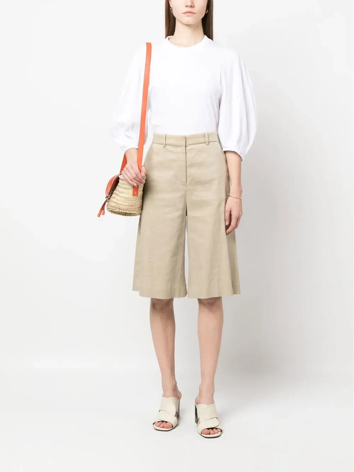 Chloé エンブロイダーロゴ Round-Neck Tシャツ - 画像2