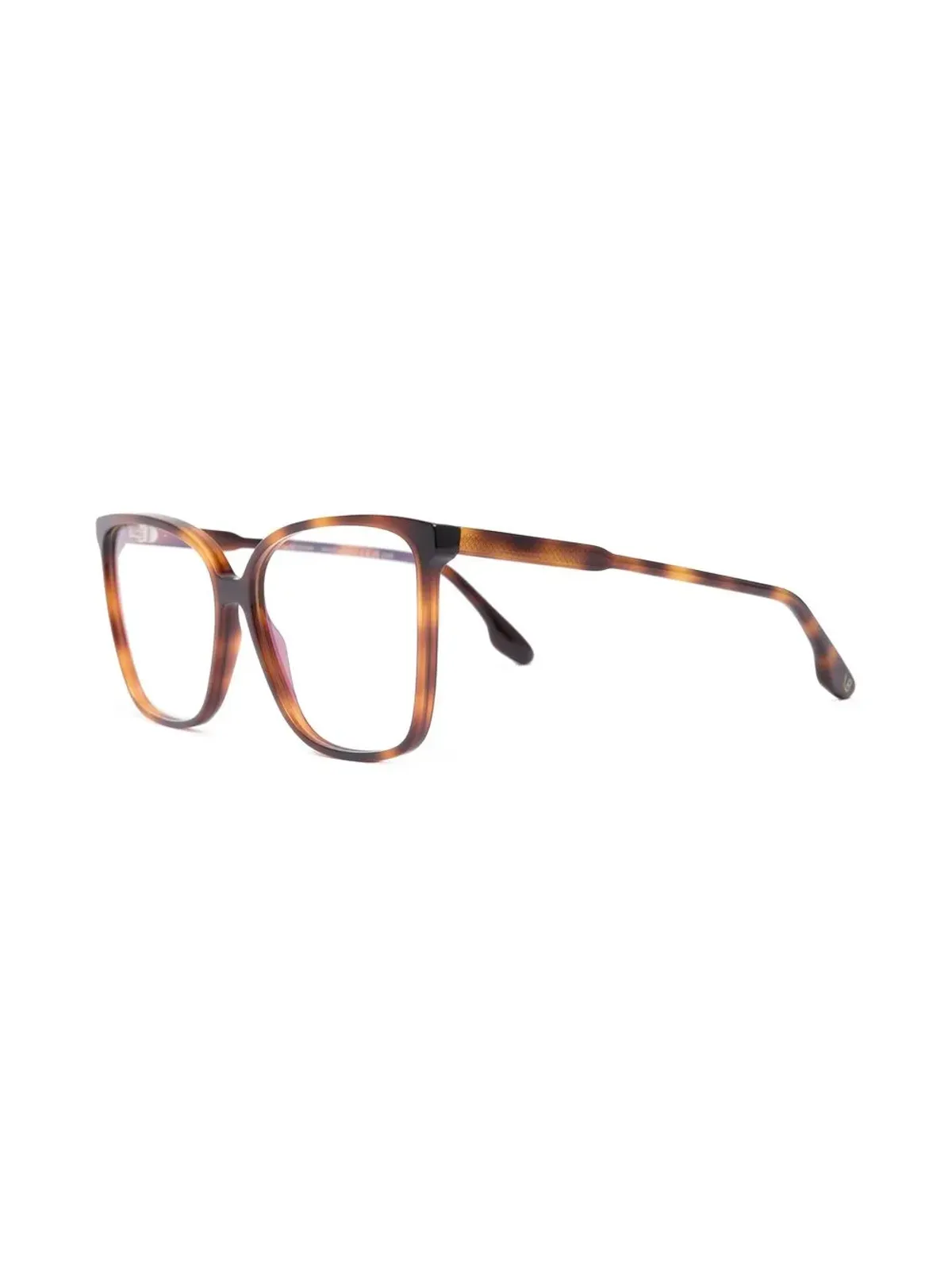 Victoria Beckham Eyewear スクエアべっ甲フレーム眼鏡 - ブラウン - 画像2