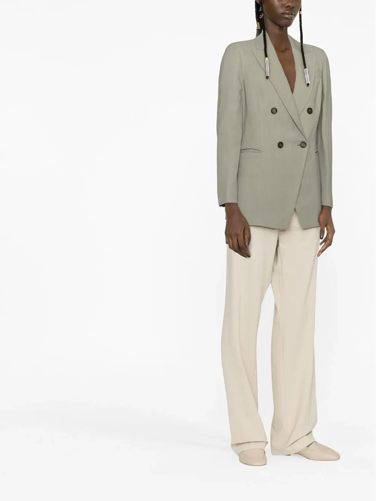 Brunello Cucinelli ダブルブレスト テーラードブレザー - 画像3