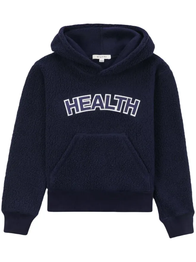 Sporty & Rich Sporty & Rich 刺繍入りフリースフーディ - ブルーの商品画像