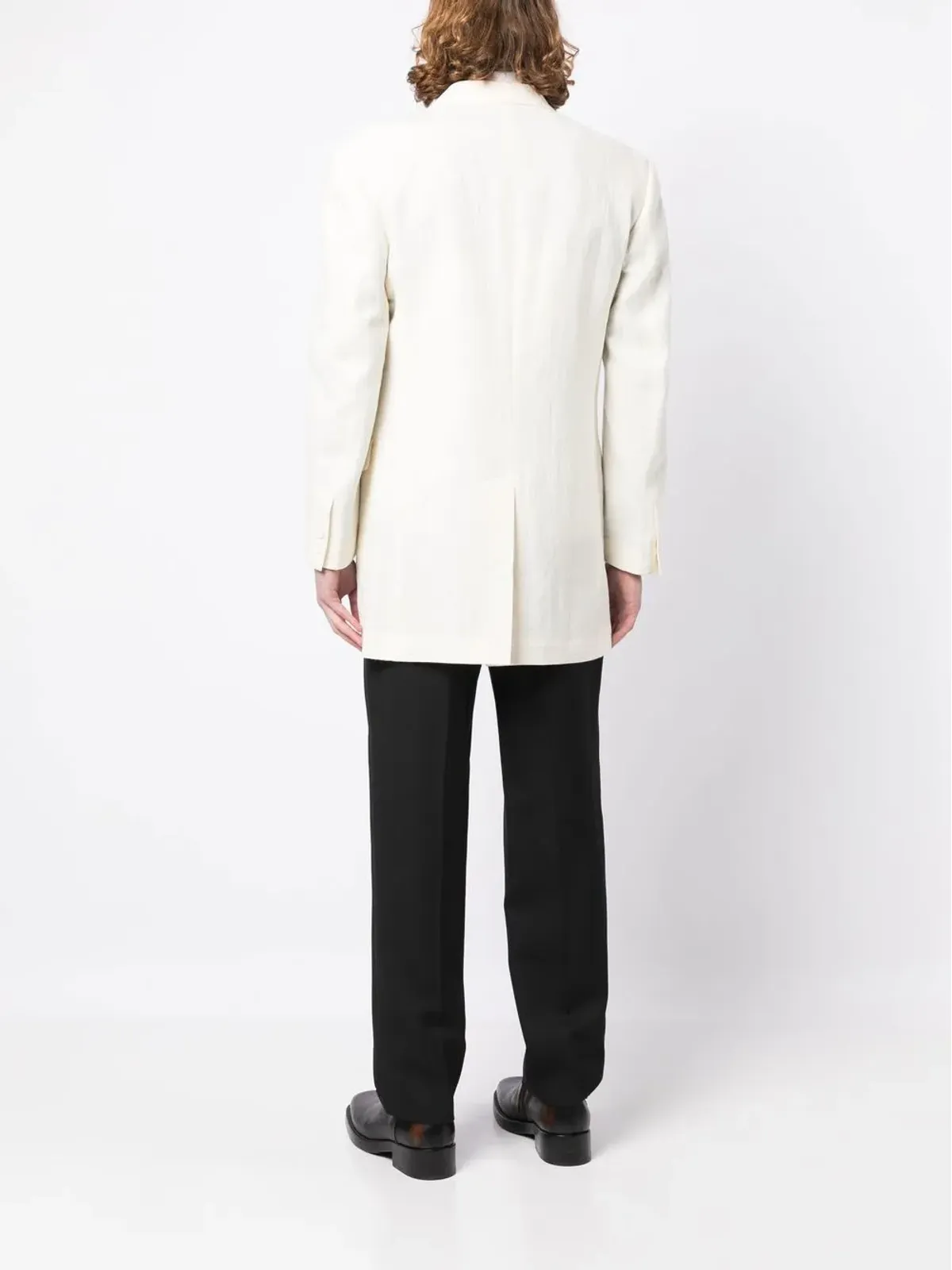 Yohji Yamamoto シングルブレストブレザー - 画像4