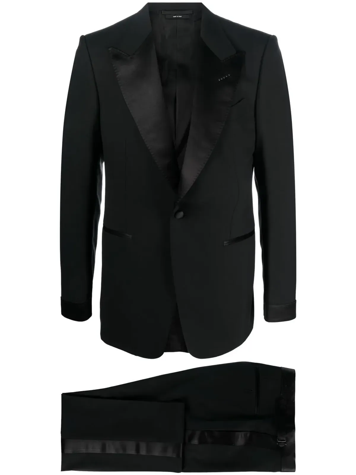 TOM FORD ピークドラペル ウールスーツ - 画像1