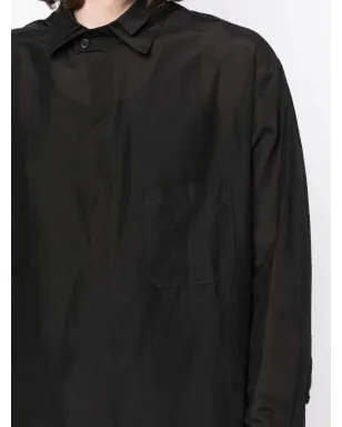 Yohji Yamamoto ダブルカラー ロングシャツ - サムネイル5