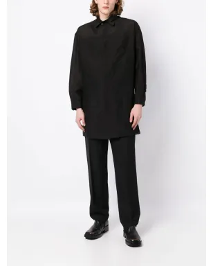 Yohji Yamamoto ダブルカラー ロングシャツ - サムネイル2