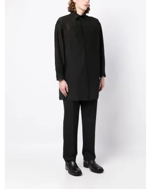 Yohji Yamamoto ダブルカラー ロングシャツ - サムネイル3