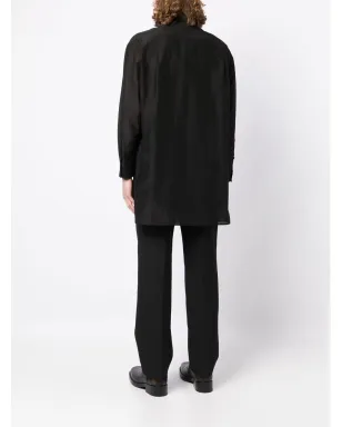 Yohji Yamamoto ダブルカラー ロングシャツ - サムネイル4