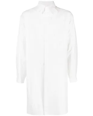 Yohji Yamamoto タブカラー ロングシャツ - サムネイル1