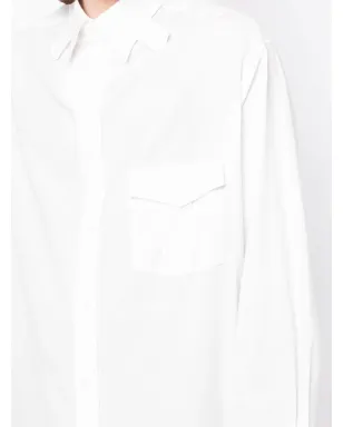 Yohji Yamamoto タブカラー ロングシャツ - サムネイル5