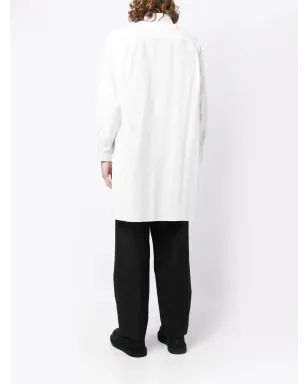 Yohji Yamamoto タブカラー ロングシャツ - サムネイル4
