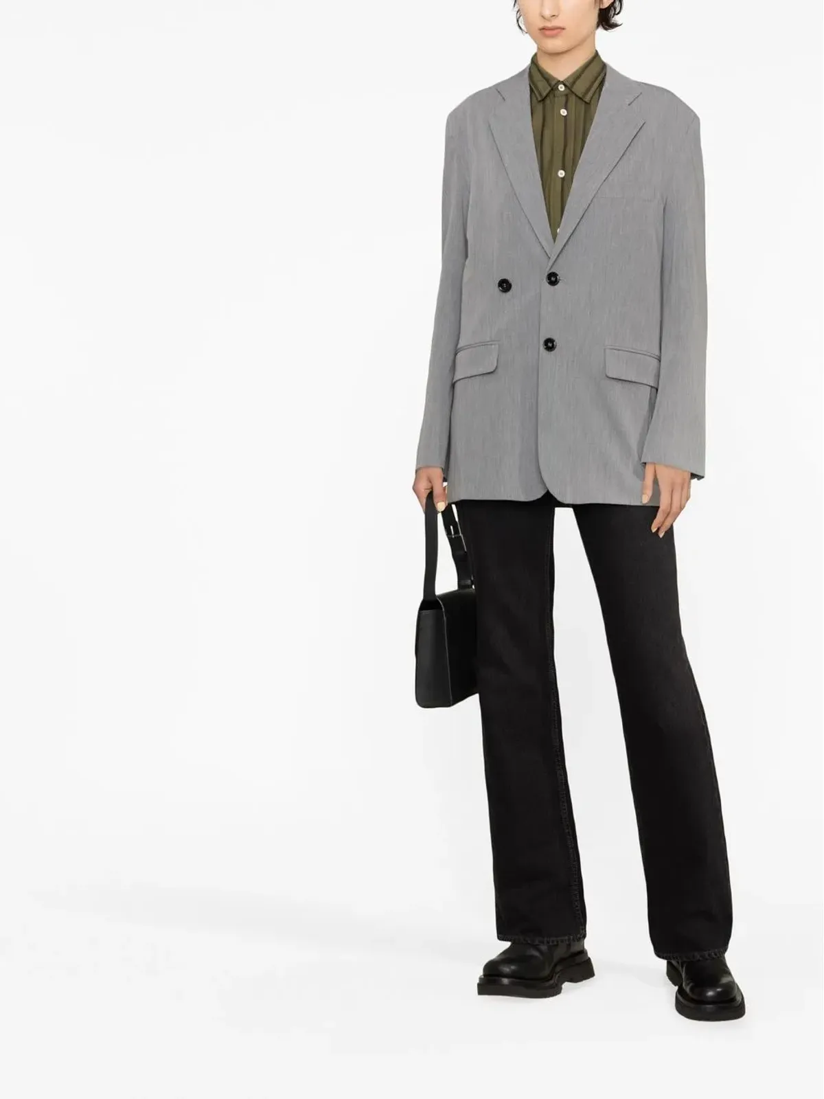 MM6 Maison Margiela シングルブレスト ボックスブレザー - 画像2