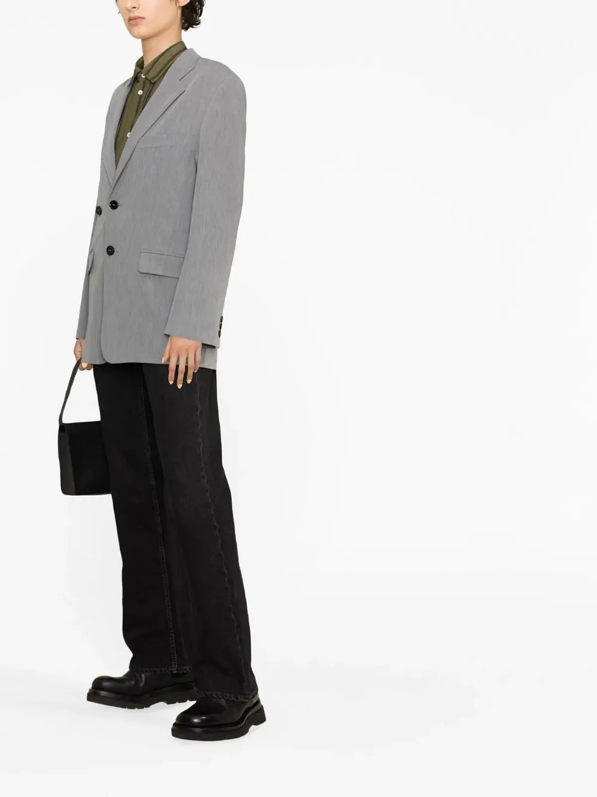 MM6 Maison Margiela シングルブレスト ボックスブレザー - 画像3