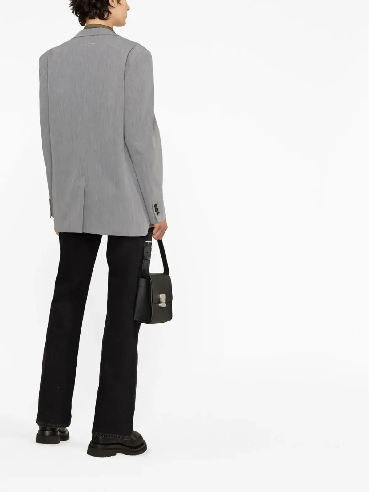 MM6 Maison Margiela シングルブレスト ボックスブレザー - 画像4