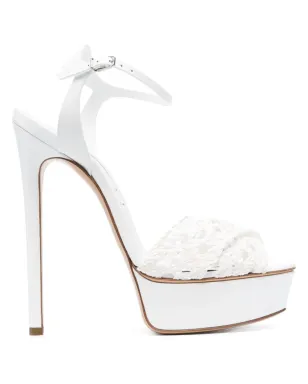 Casadei フローラ ヴェルシリア 155mm プラットフォームサンダル - サムネイル1