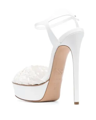 Casadei フローラ ヴェルシリア 155mm プラットフォームサンダル - サムネイル3
