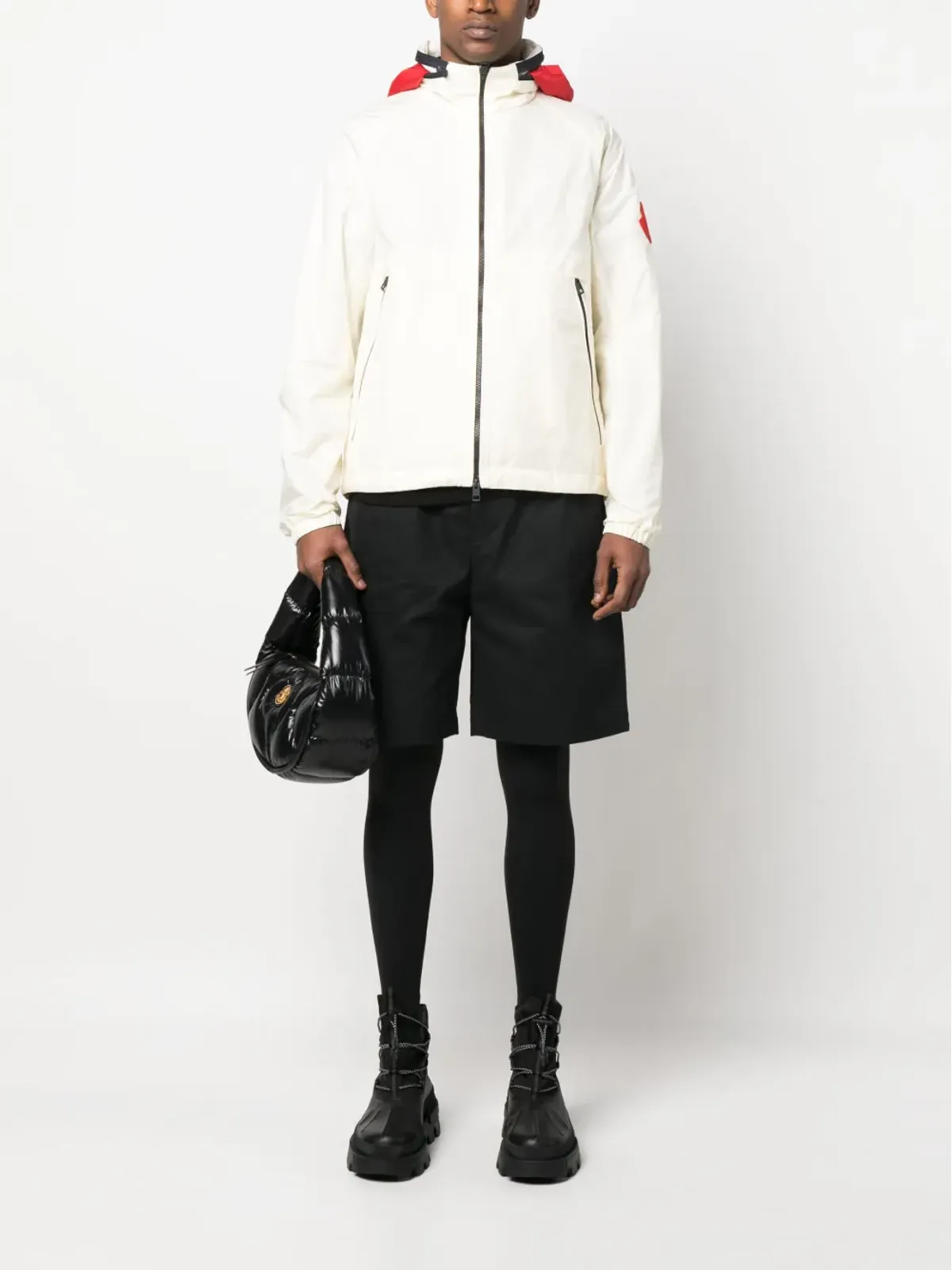 Moncler フード付きジップフロントジャケット - 画像2