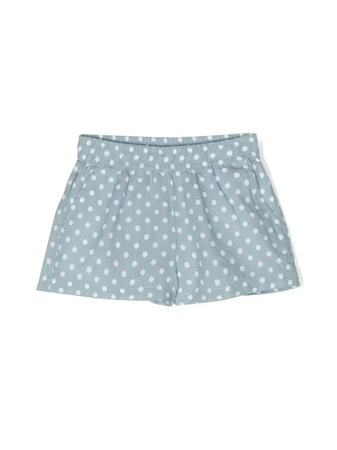 Aspesi Kids Aspesi Kids ドット柄ショートパンツ - ブルーの商品画像