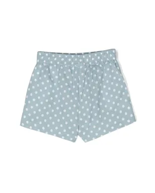 Aspesi Kids ドット柄ショートパンツ - ブルー - サムネイル2
