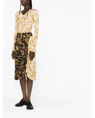 Marine Serre オーナメントムーンプリント ミディスカート - サムネイル3