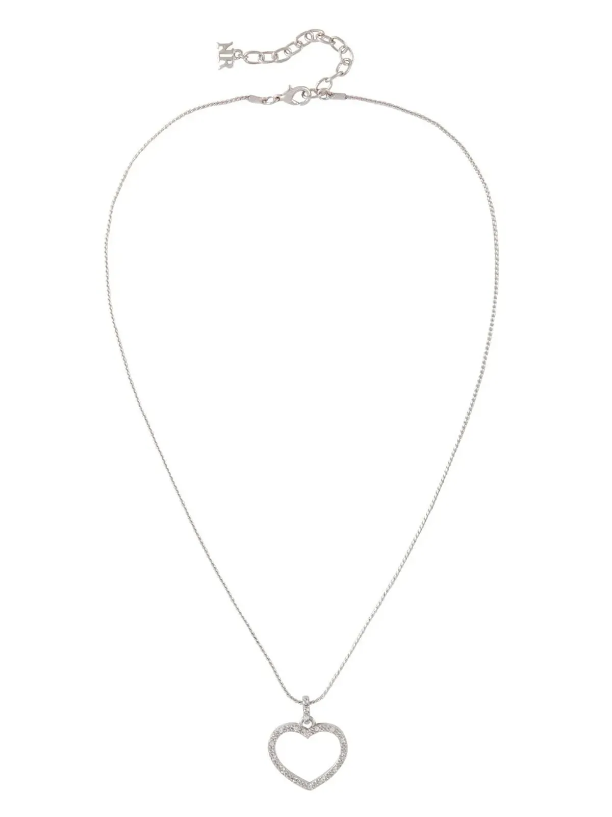 Nina Ricci Pre-Owned 1980s ハート型ペンダントネックレス - 画像2