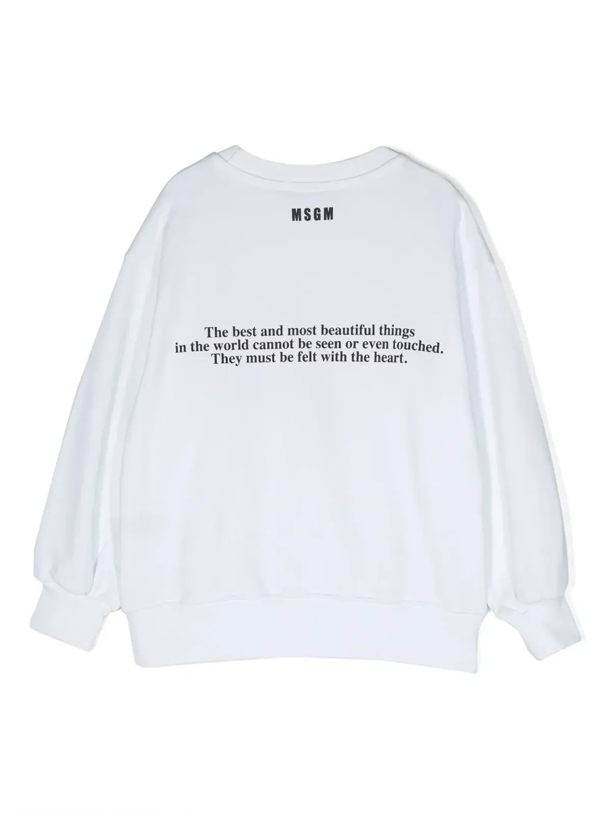MSGM Kids ハートロゴプリント スウェットシャツ - 画像2