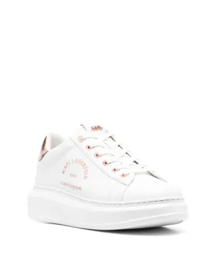 Karl Lagerfeld ロゴプリント レザー スニーカー - White - サムネイル2