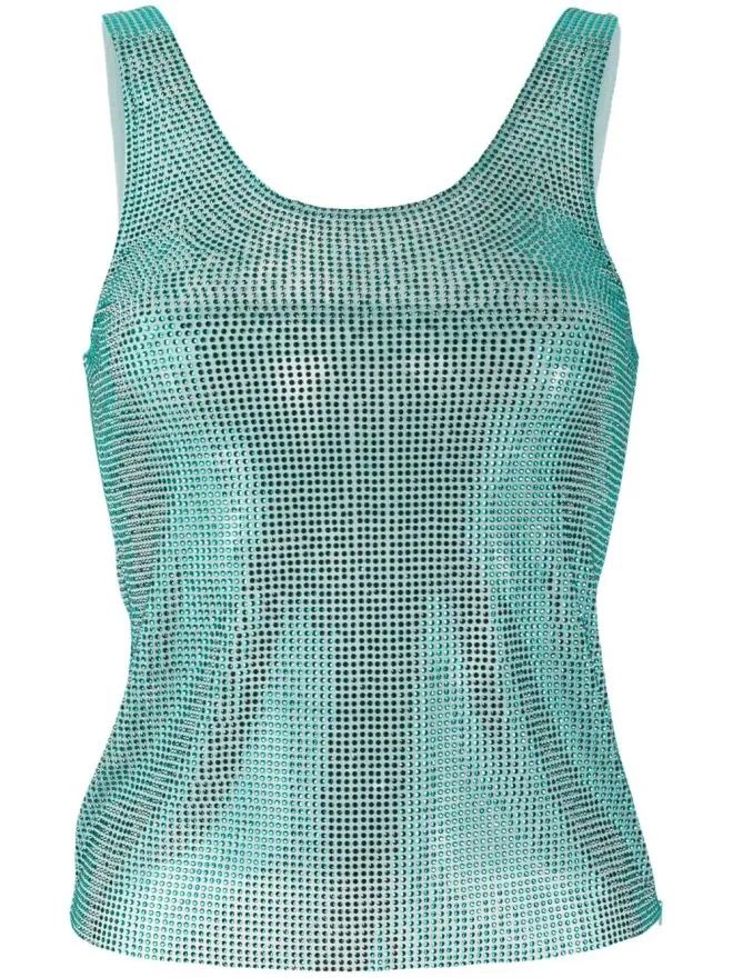 GIUSEPPE DI MORABITO Giuseppe Di Morabito ラインストーン装飾のタンクトップの商品画像