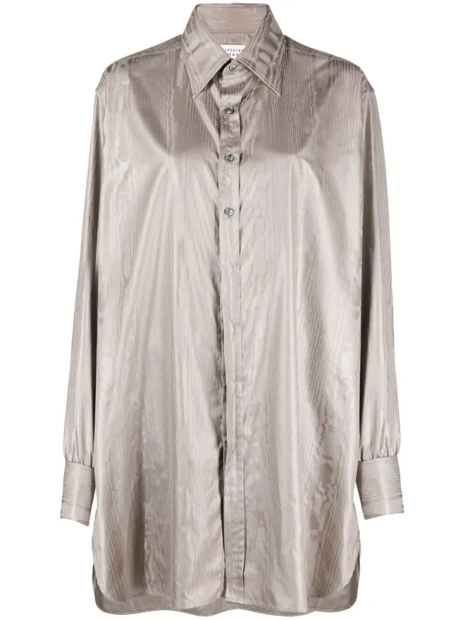 Maison Margiela Maison Margiela オーバーサイズ長袖シャツ グレーの商品画像